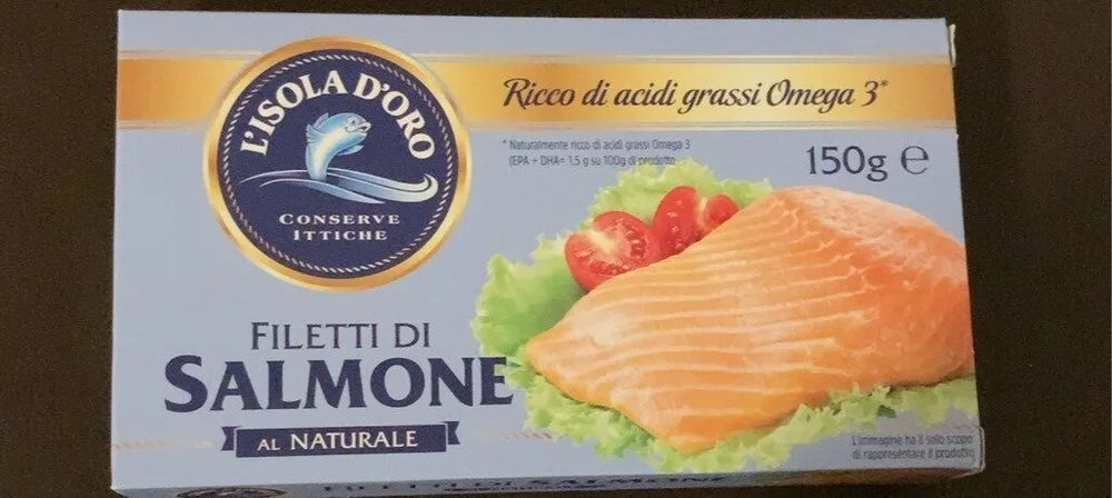 Filetti di salmone al naturale