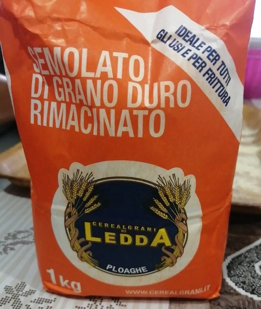 Semolato di grano duro rimacinato