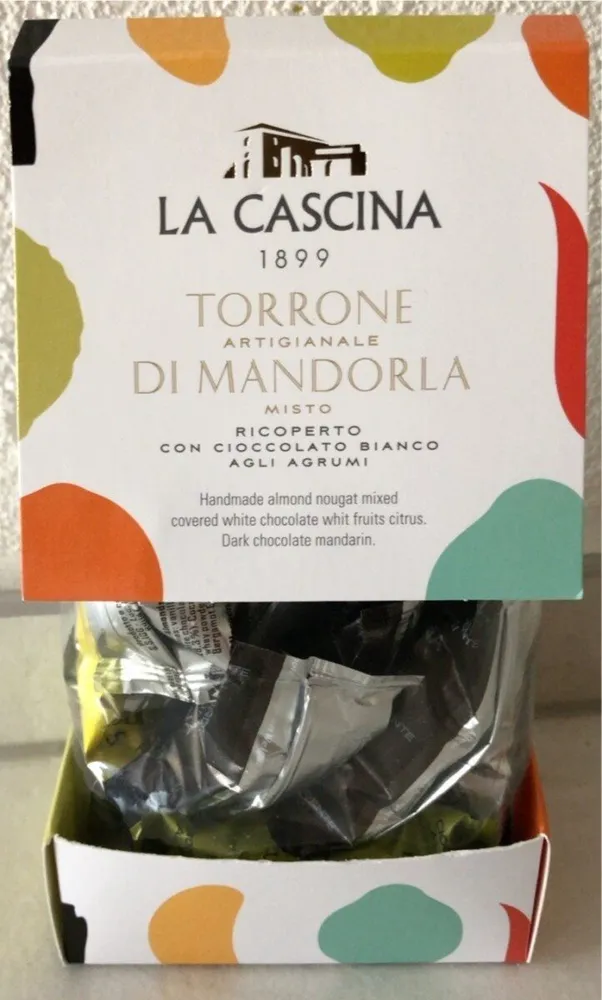 Torrone artigianale di mandorla misto