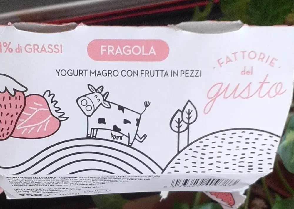 Yogurt magro alla fragola