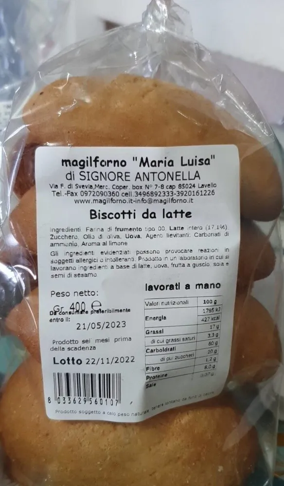 BISCOTTI DA LATTE