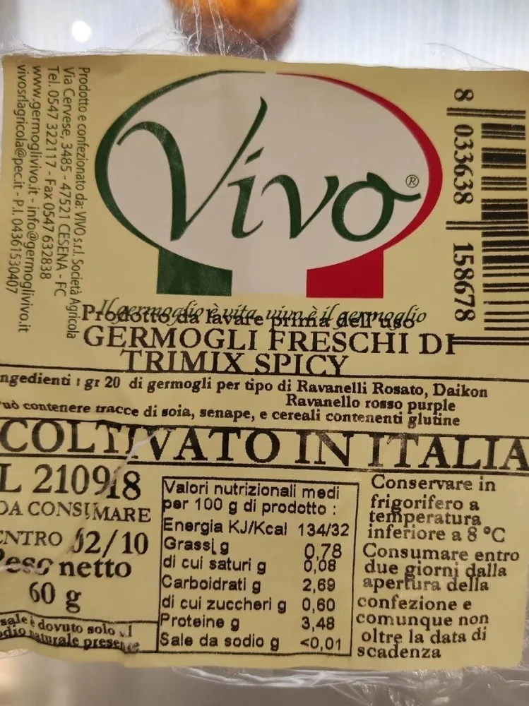 Germogli freschi trimix spicy