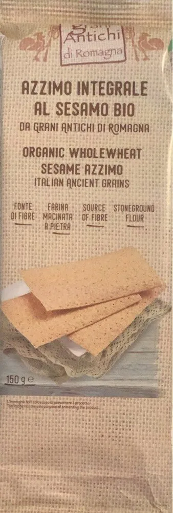 Azzimo integrale al sesamo bio