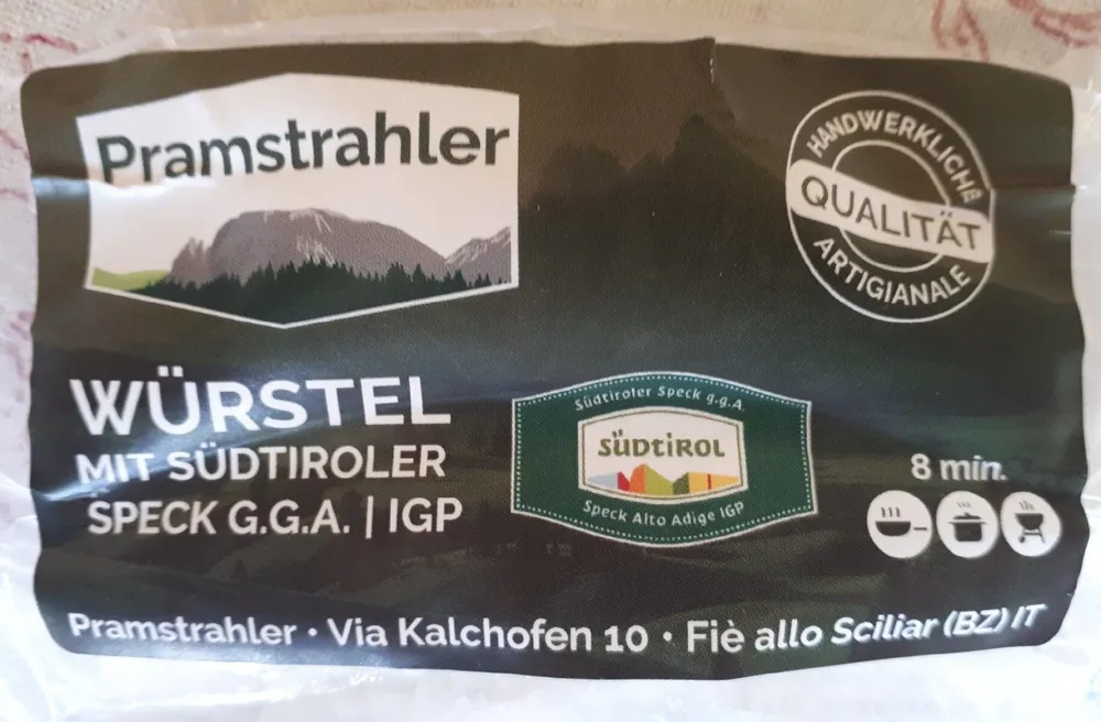Würstel con Speck Alto Adige IGP