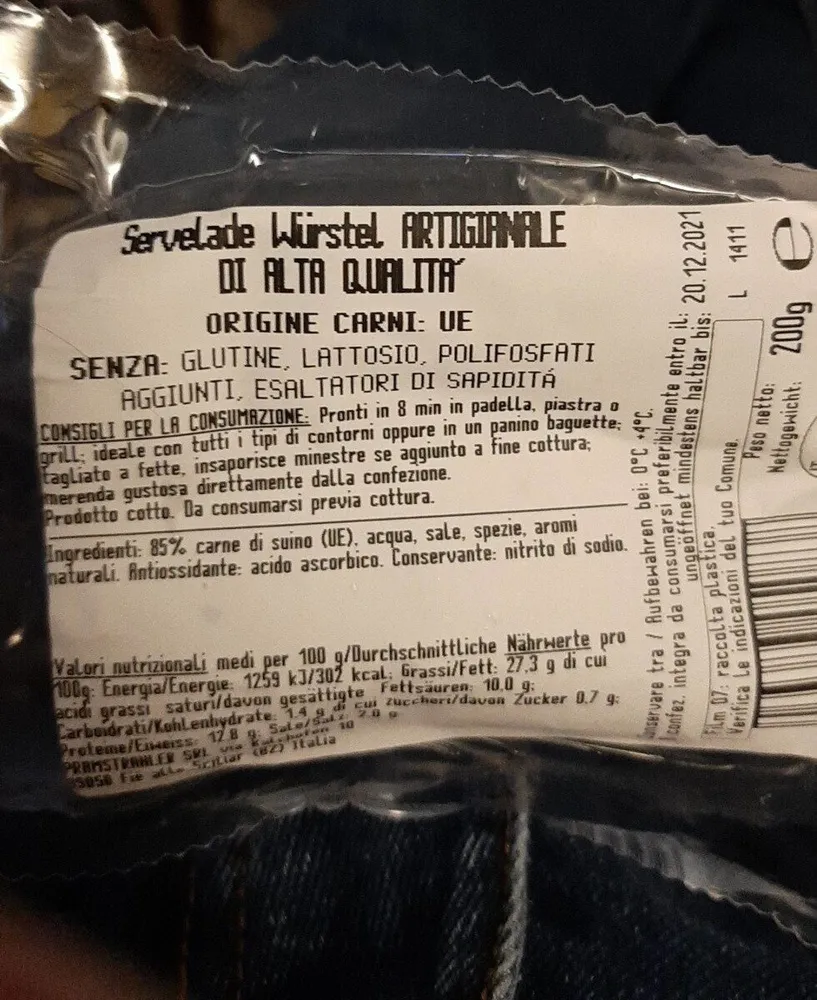 Servelade Wurstel