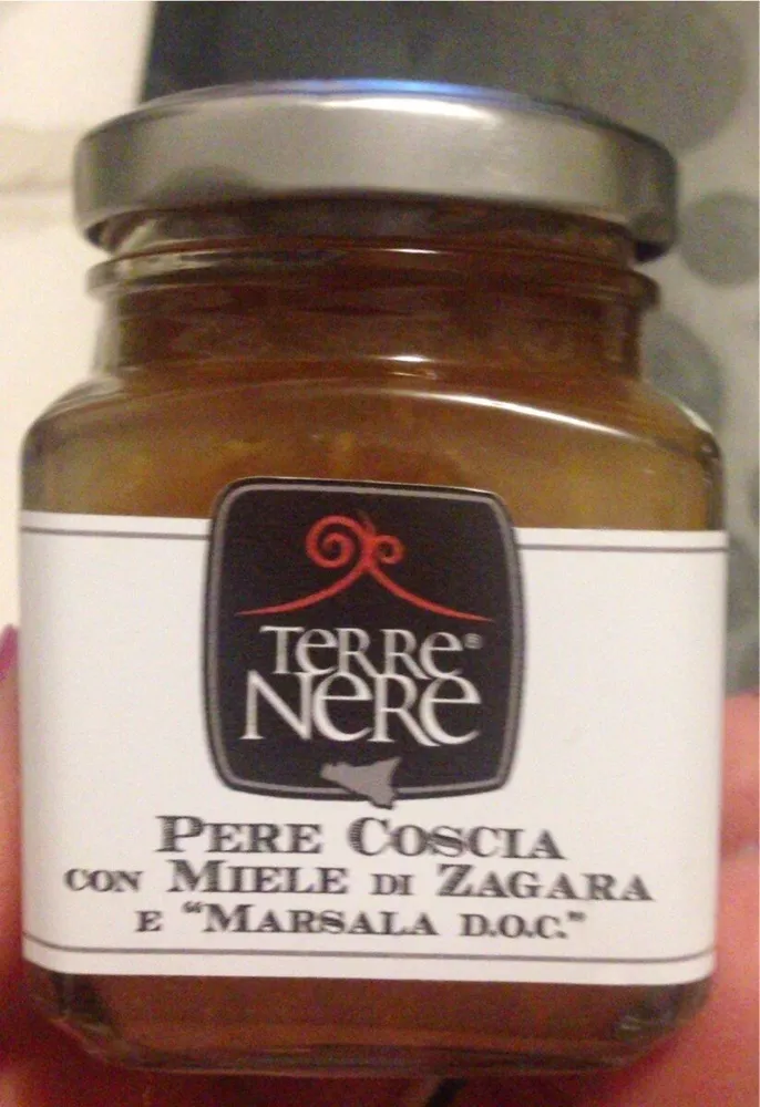 Pere coscia con miele di zagara e marsala doc