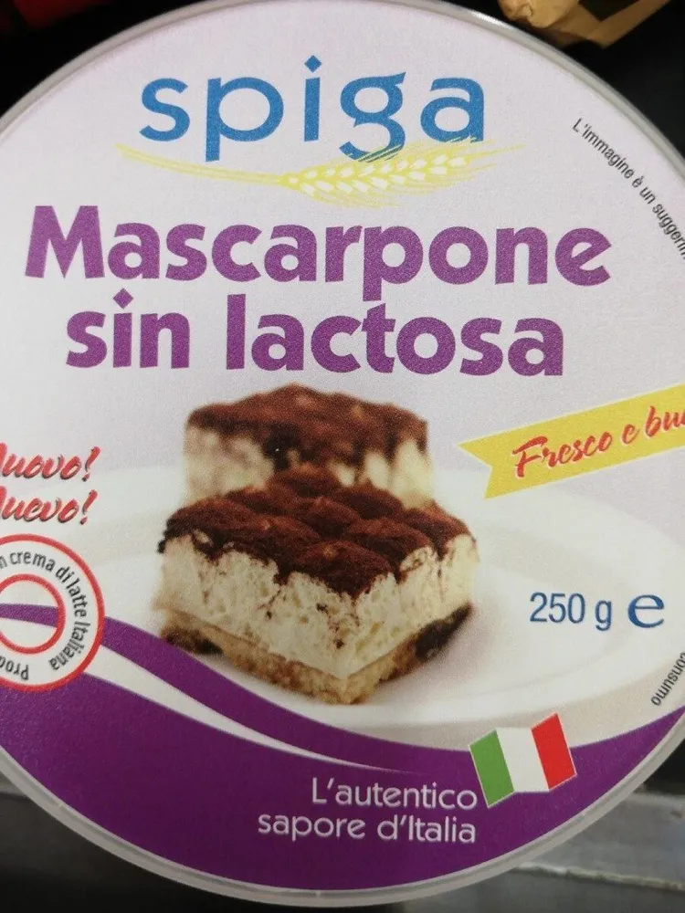 Mascarpone sin lactosa