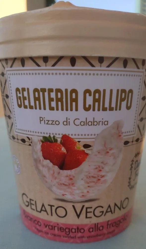 Gelato vegano alla fragola