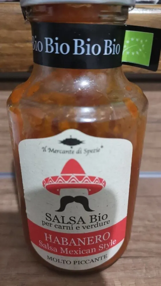 Salsa bio per carni e verdure Habanero salsa Mexican style