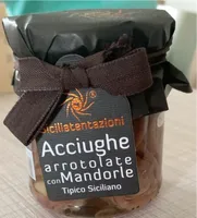 Acciughe arrotolate con mandorle