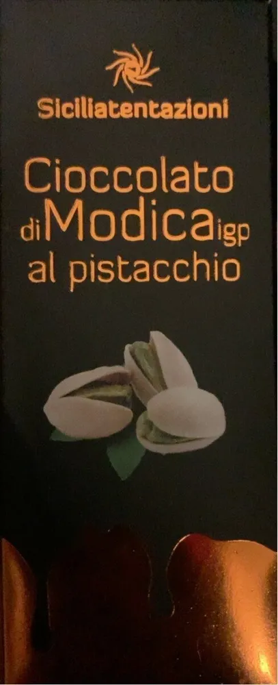 Cioccolato di Modica igp al pistacchio