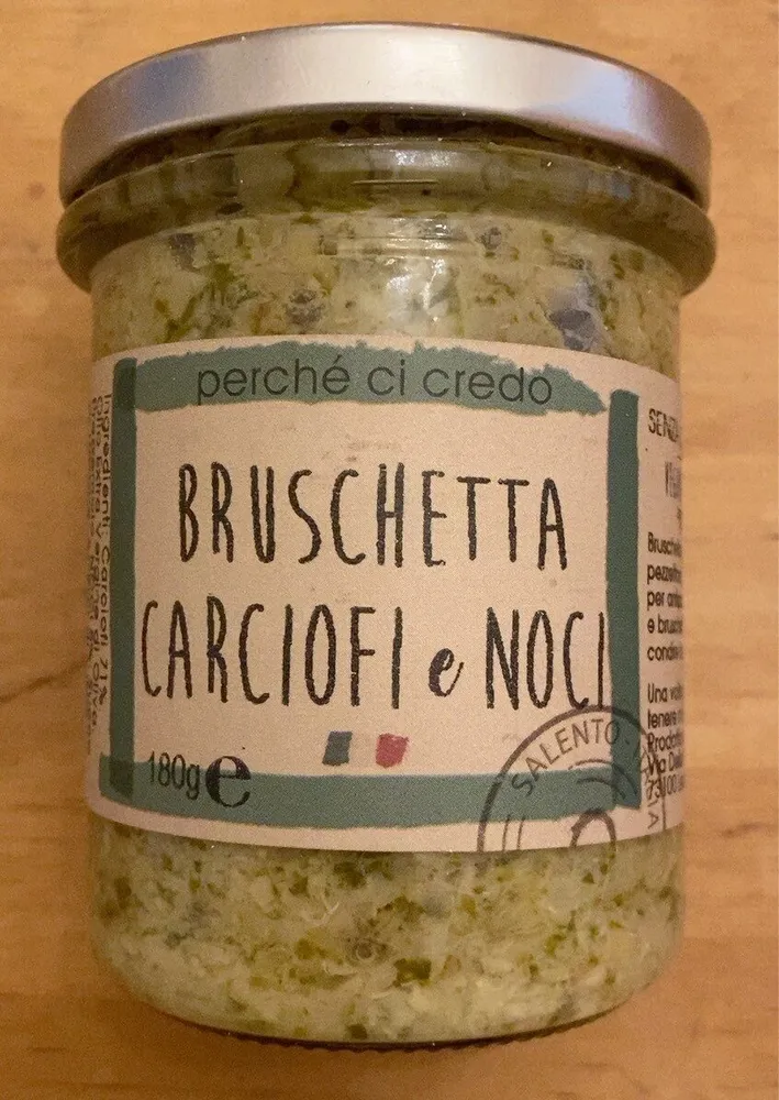 Bruschetta carciofi e noci