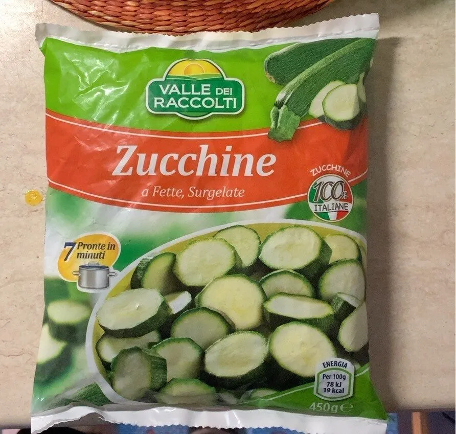 Zucchine a fette surgelate