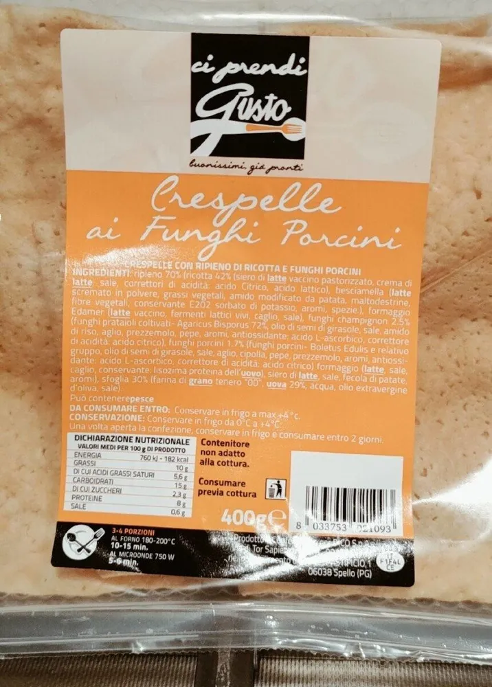 Crespelle ai funghi porcini
