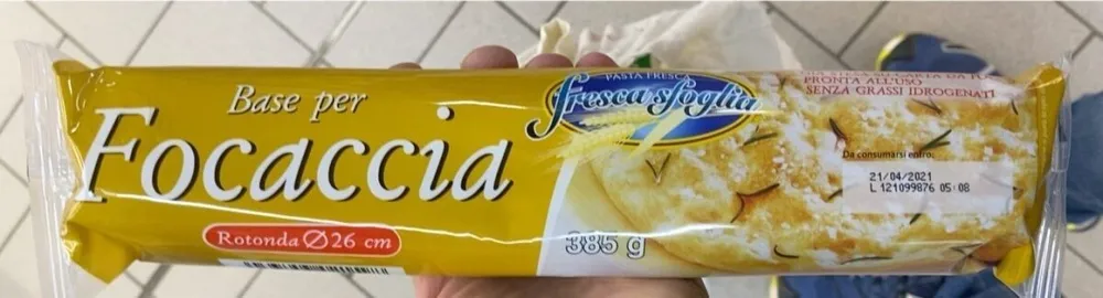 Base per focaccia
