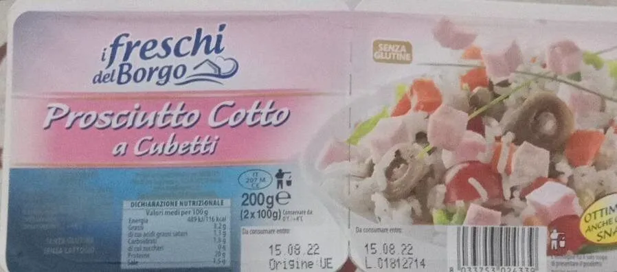 Prosciutto cotto a cubetti