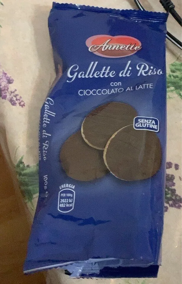 gallette di riso con cioccolato al latte