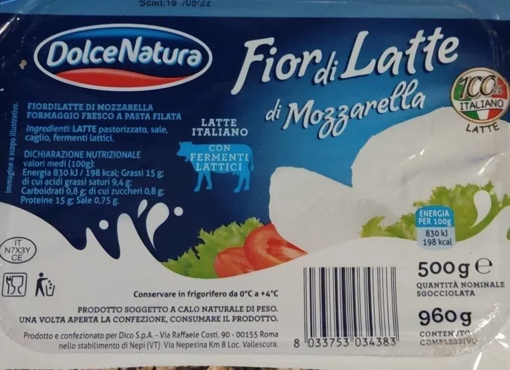 Fior di latte di mozzarella
