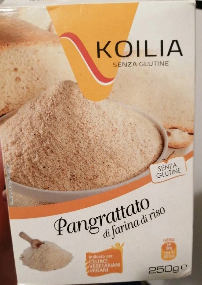 Pangrattato di farina di riso senza glutine