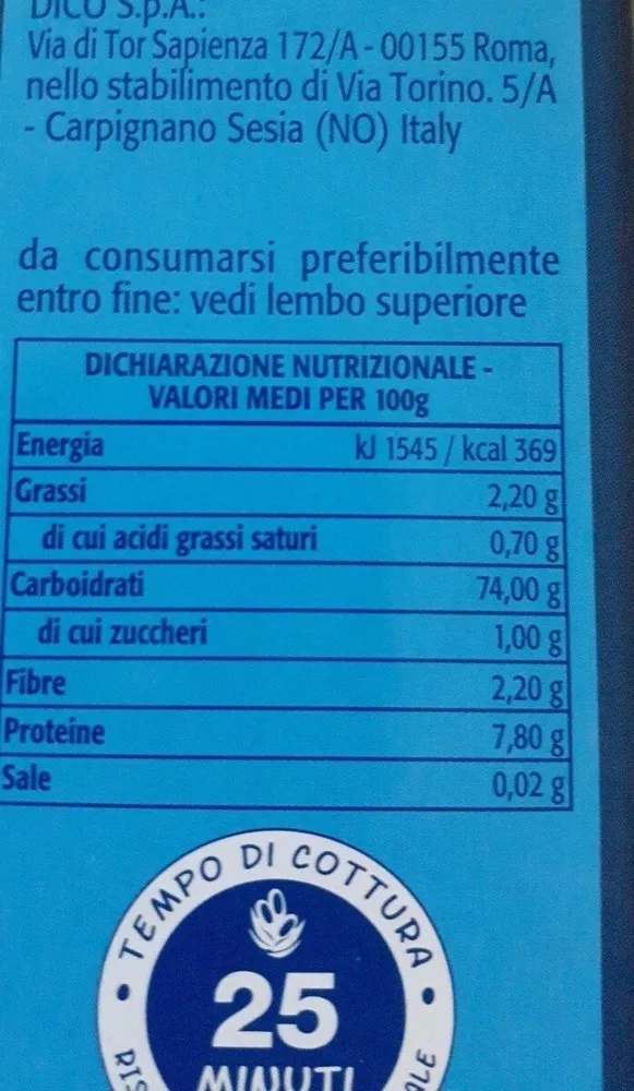 Riso integrale originario