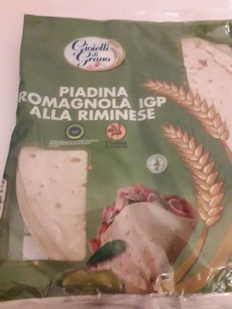 Piadina romagnola igp alla riminese con olio d'oliva