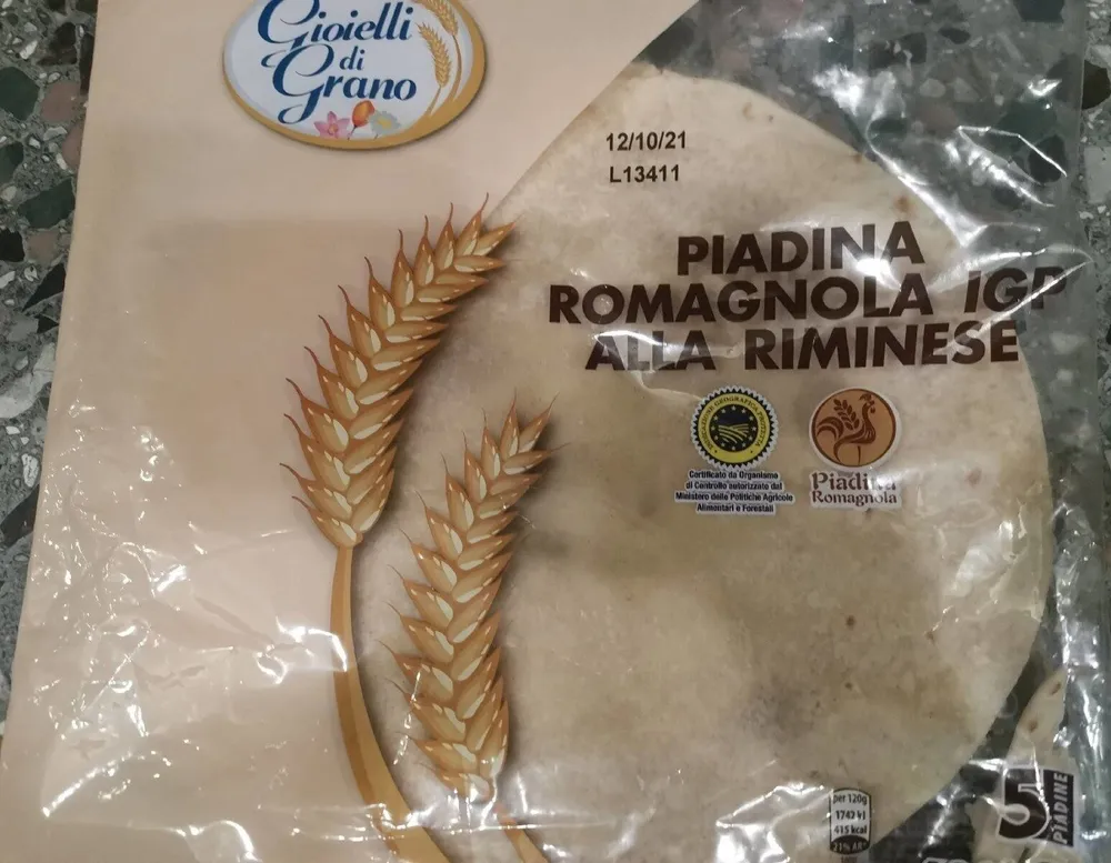 Piadina romagnola  Igp alla Riminese
