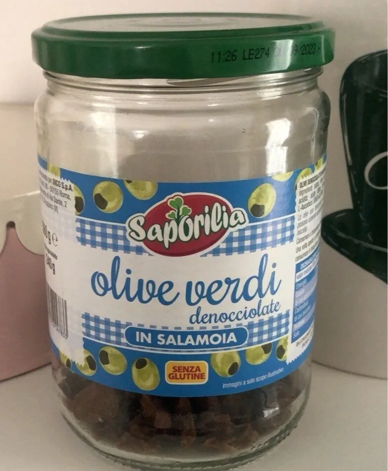 Olive verdi denocciolate in salamoia