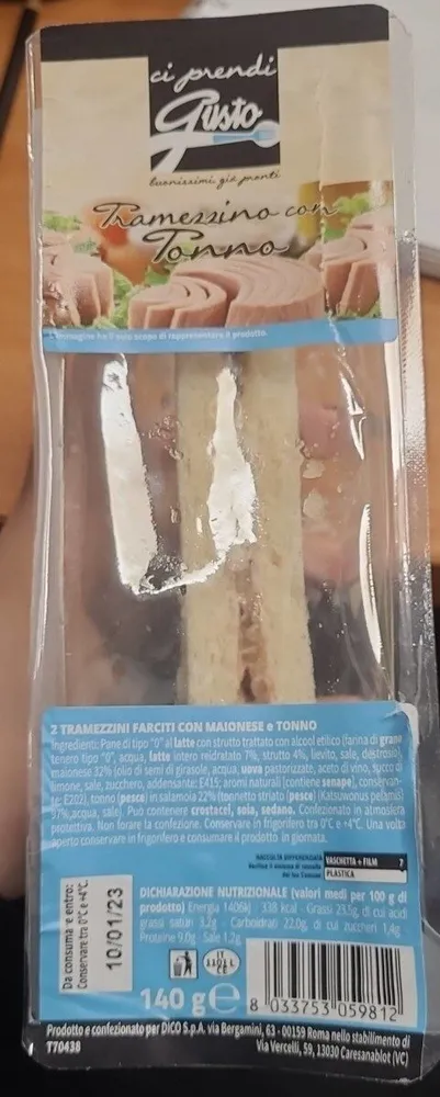tramezzino con tonno