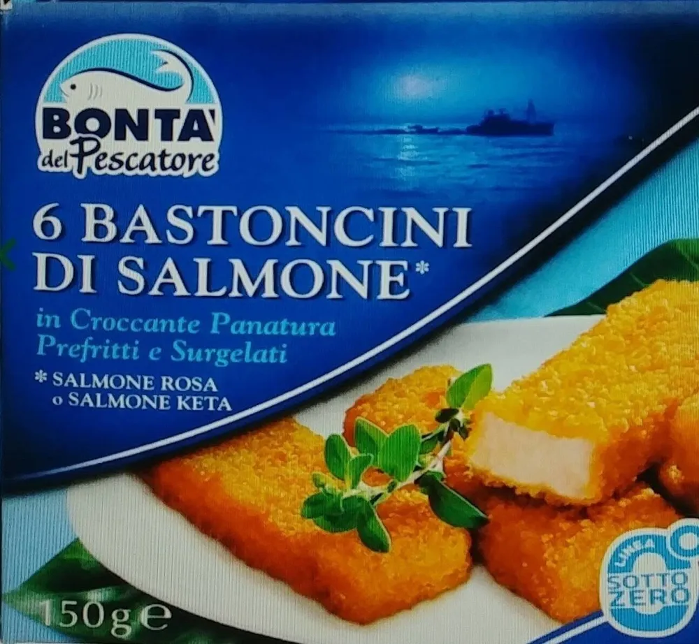 Bastoncini di salmone surgelati