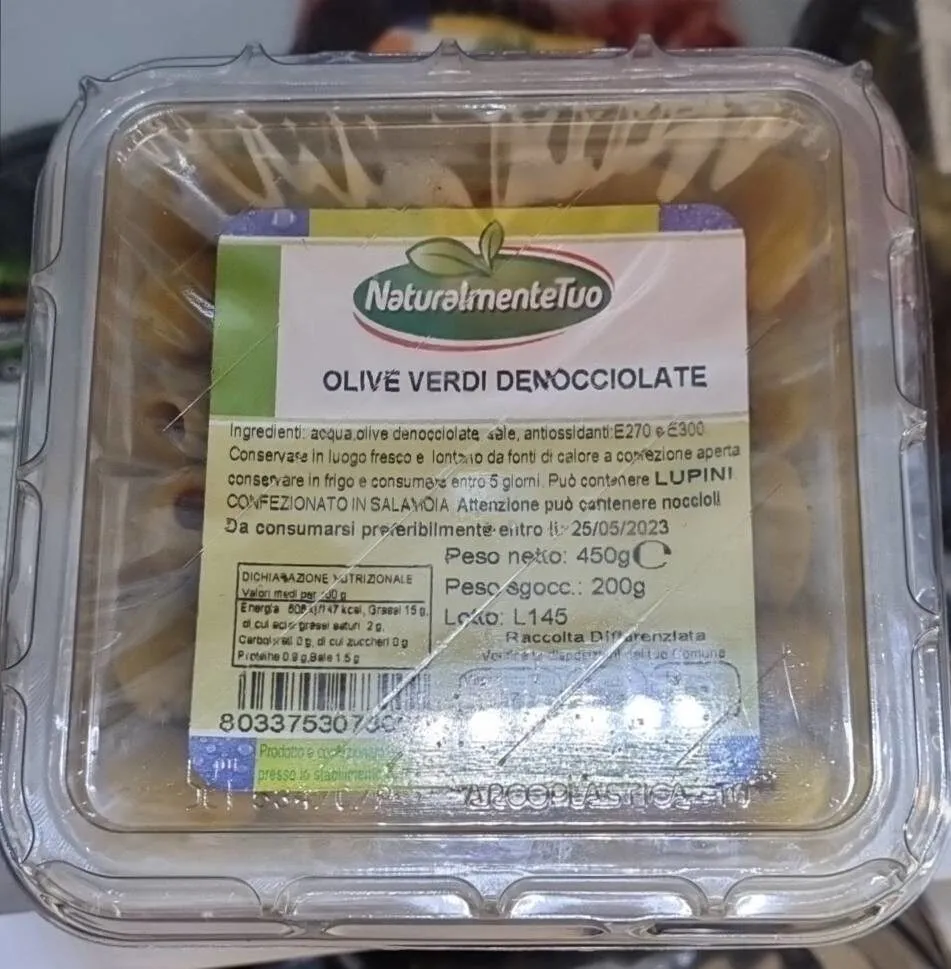 Olive verdi denocciolate