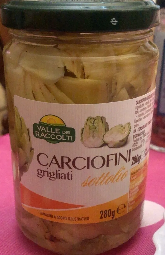 Carciofini grigliati sottolio