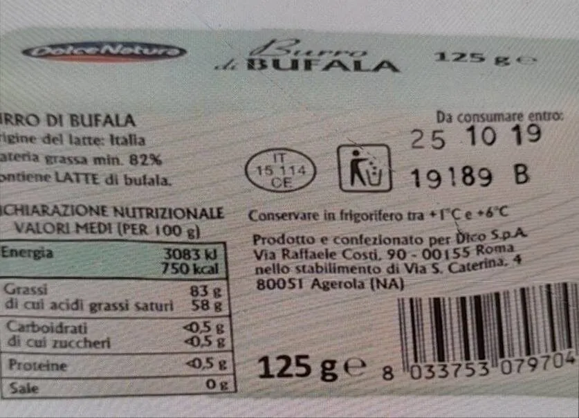 Burro di Bufala