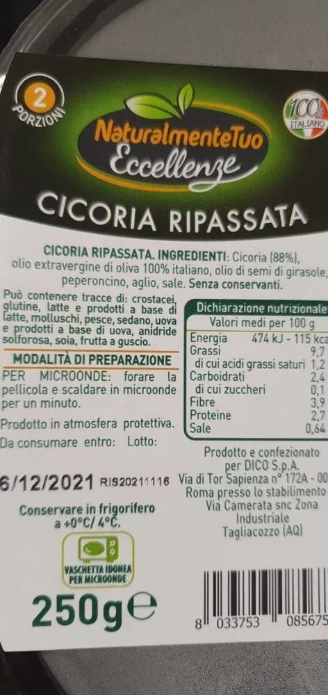 Cicoria ripassata