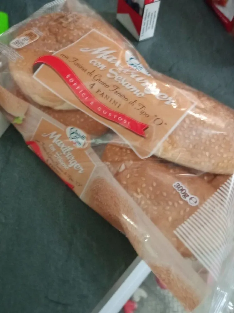 Maxiburger con sesamo