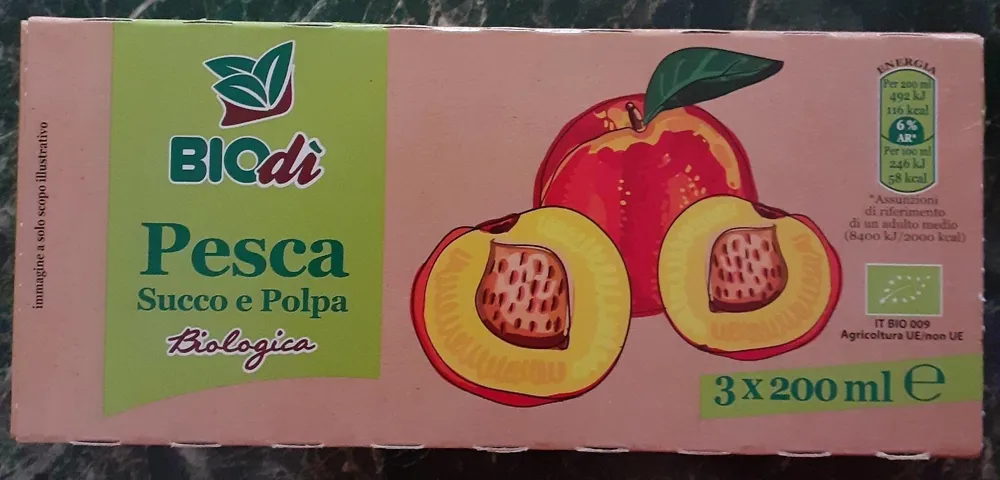 Pesca succo e polpa