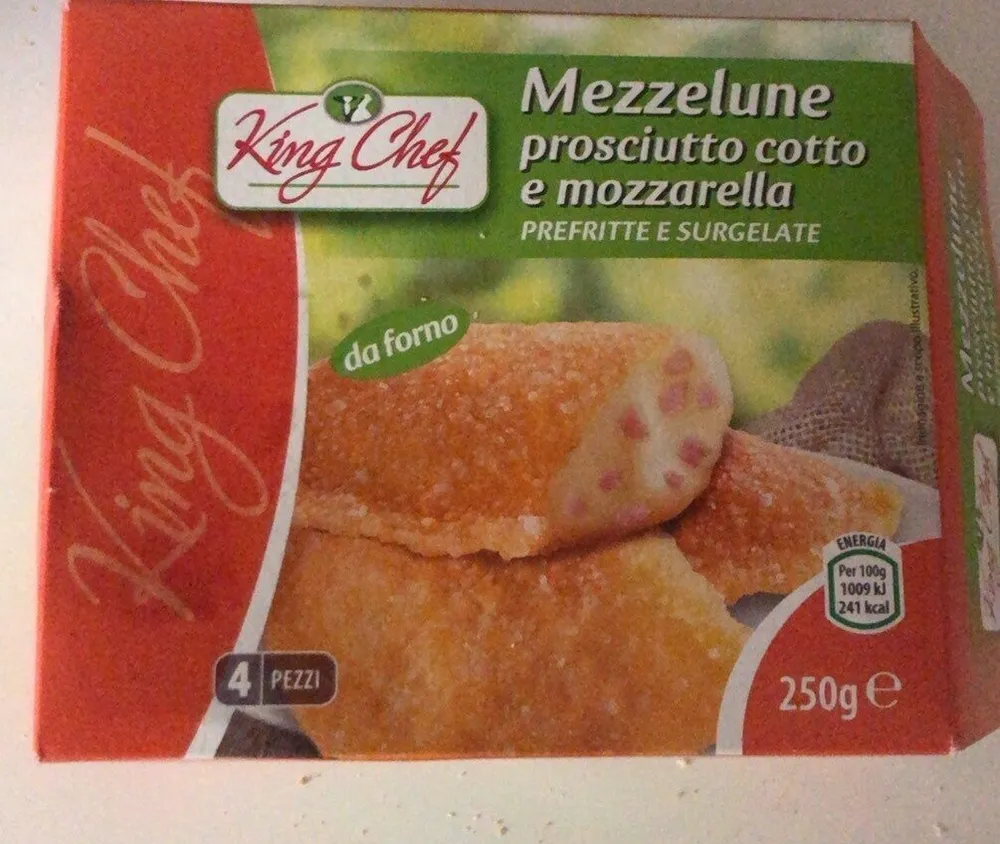 Mezzelune prosciutto cotto e mozzarella