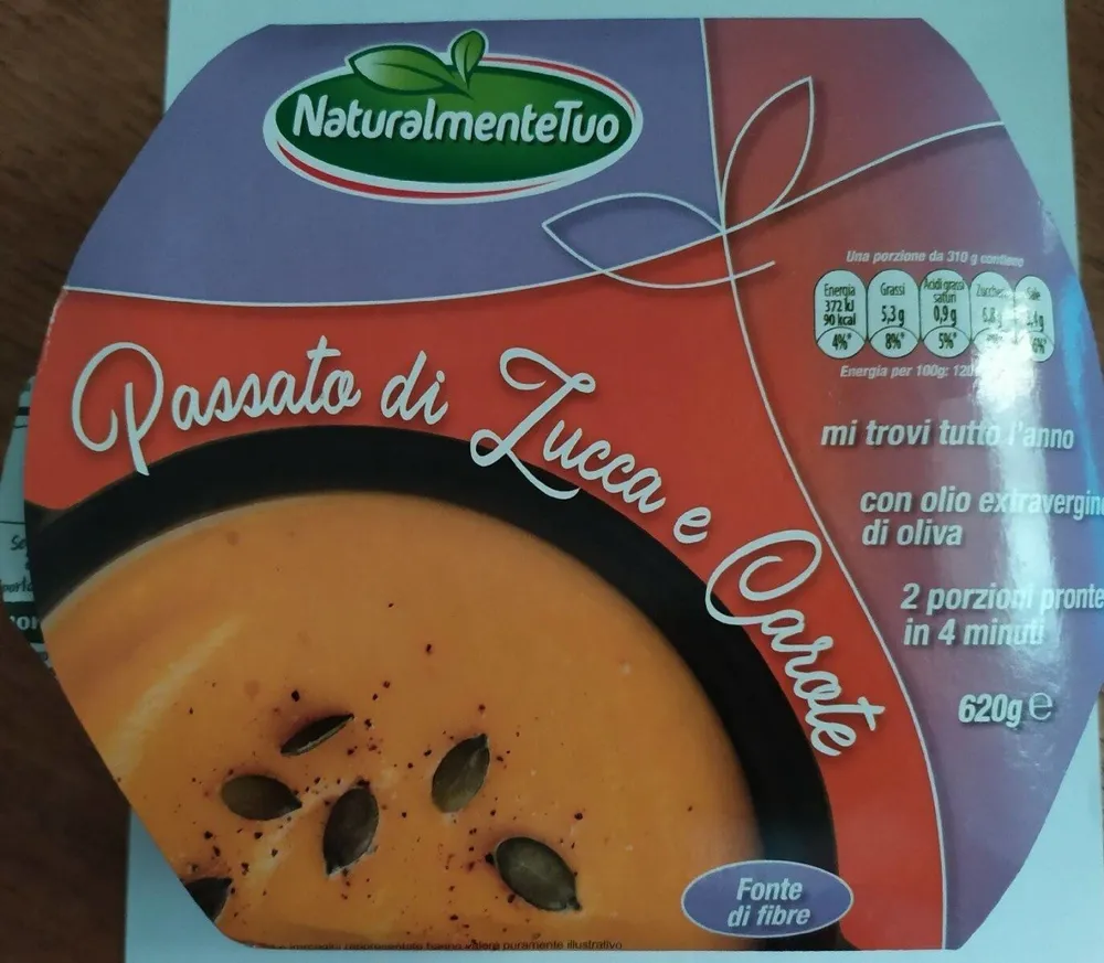 Passata di zucca e carote