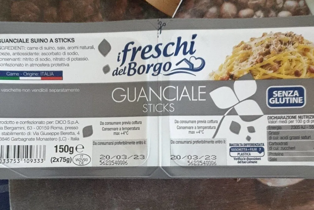 Guanciale Sticks