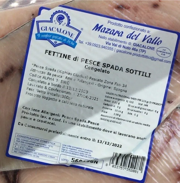 Fettine di pesce spada