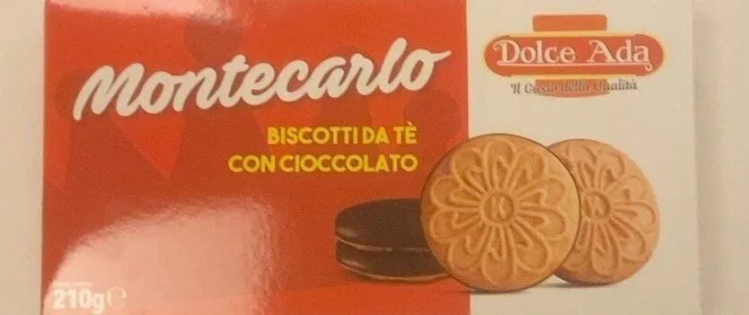 Biscotti da tè con cioccolato