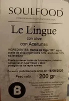 Le Lingue con olive con aceitunas