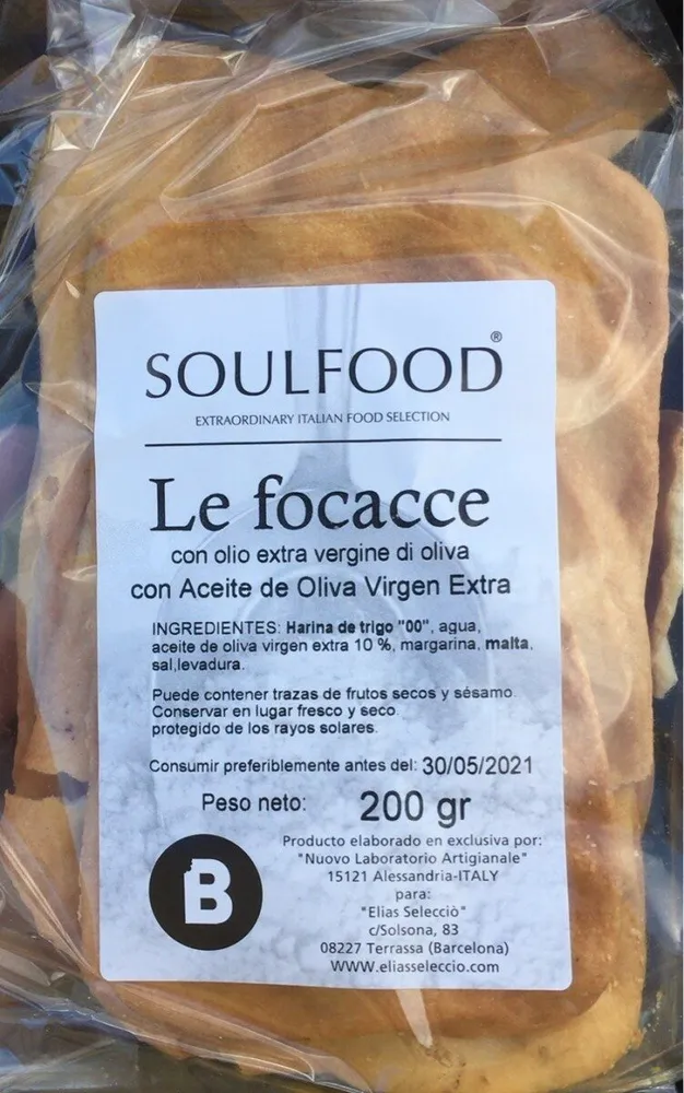 Le focacce con aceite de oliva virgen extra