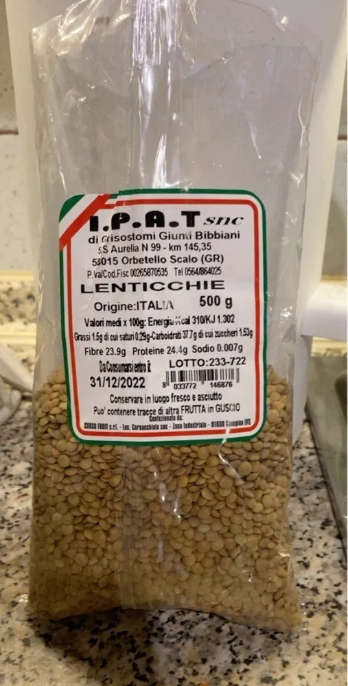 Lenticchie secche