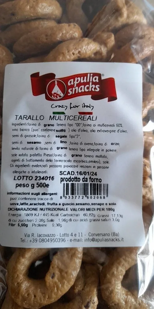 Taralli multicereali
