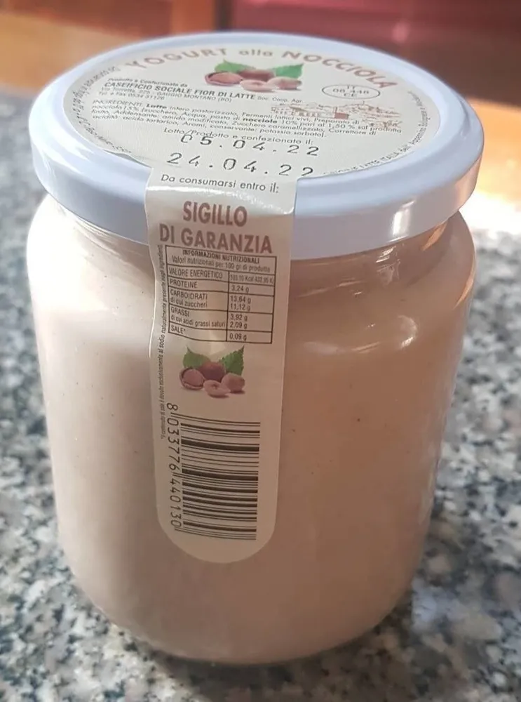 Yogurt alla nocciola