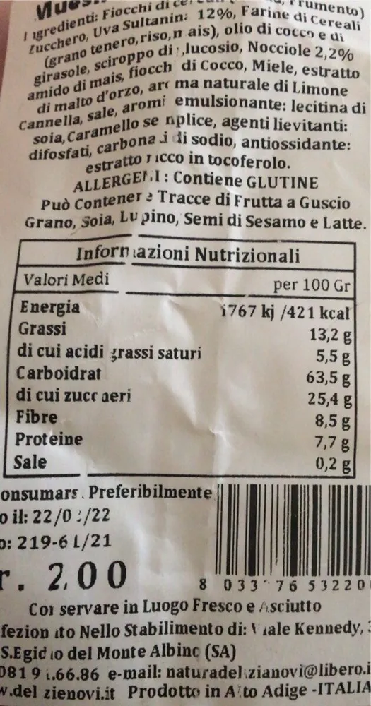 Muesli croccante classico