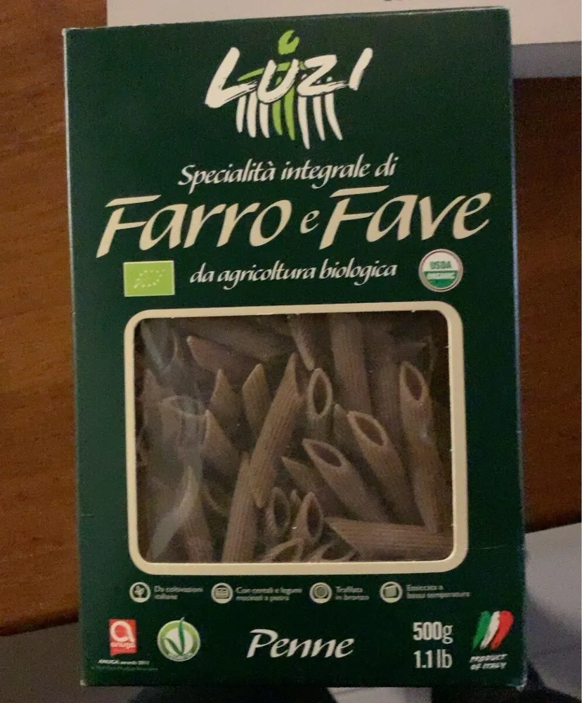Penne farro e fave