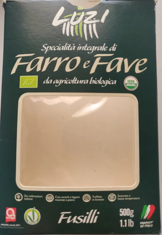 Fusilli Farro e fave