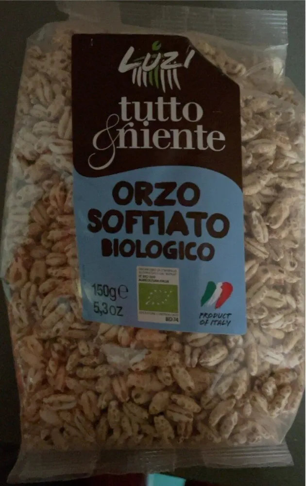 Orzo soffiato biologico