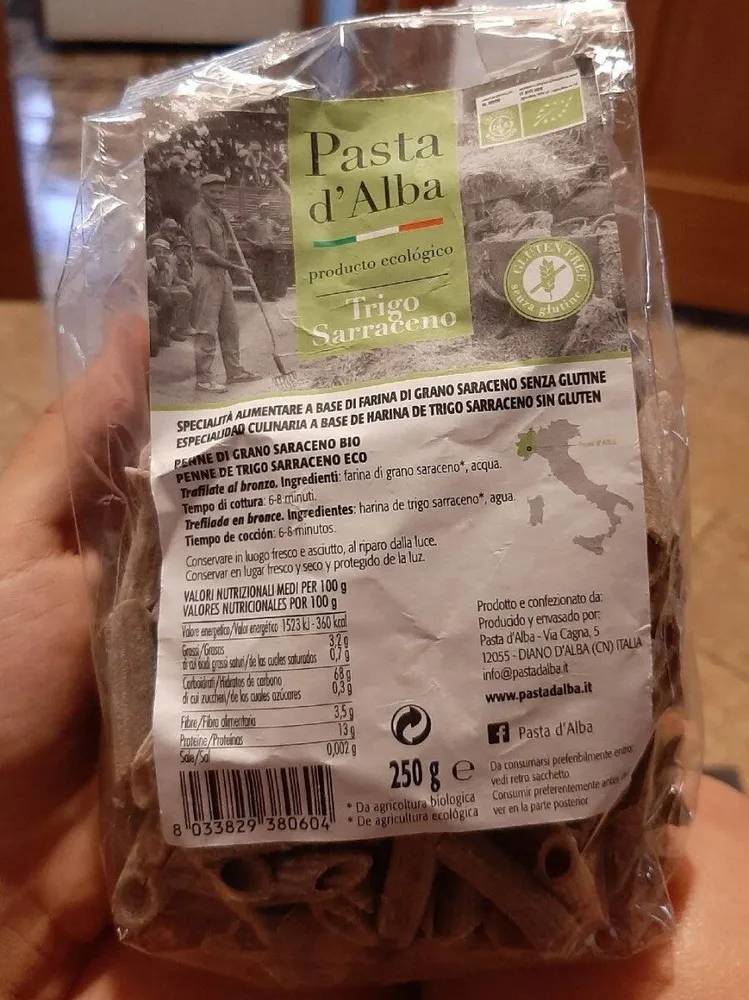 Macarrones de trigo de sarraceno Bio
